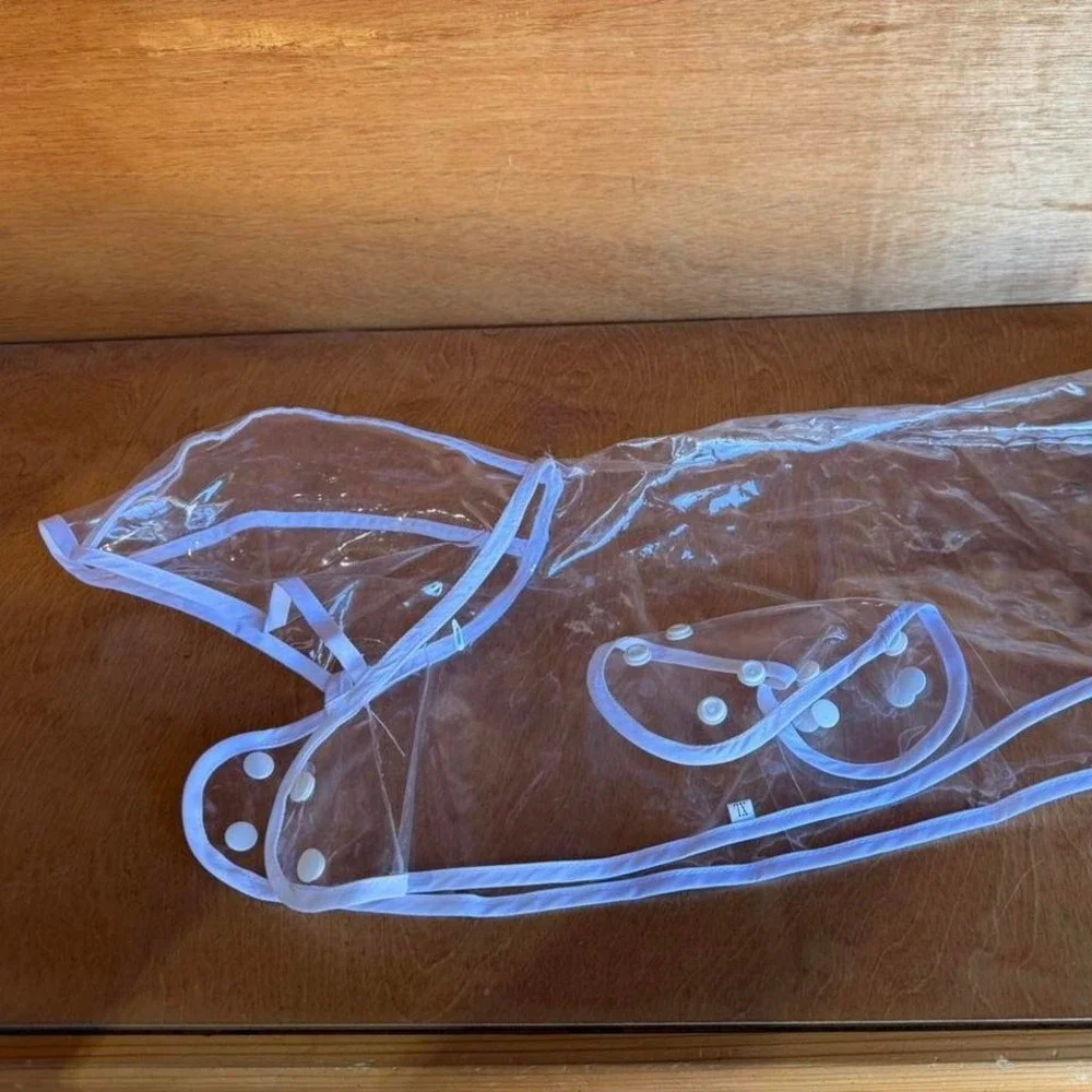 Clear Transparent Dog Raincoat | Waterproof Pet Poncho